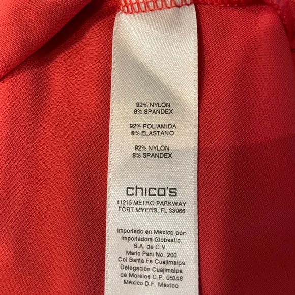 Sleeveless tank by Chicos size 2 coral in excellent condition. Great piece - Picture 8 of 8